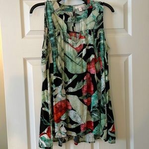Lauren Conrad Printed Tunic Top